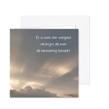 Rouwkaart wolken - SK